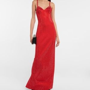 AREA Crystal-embellished gown